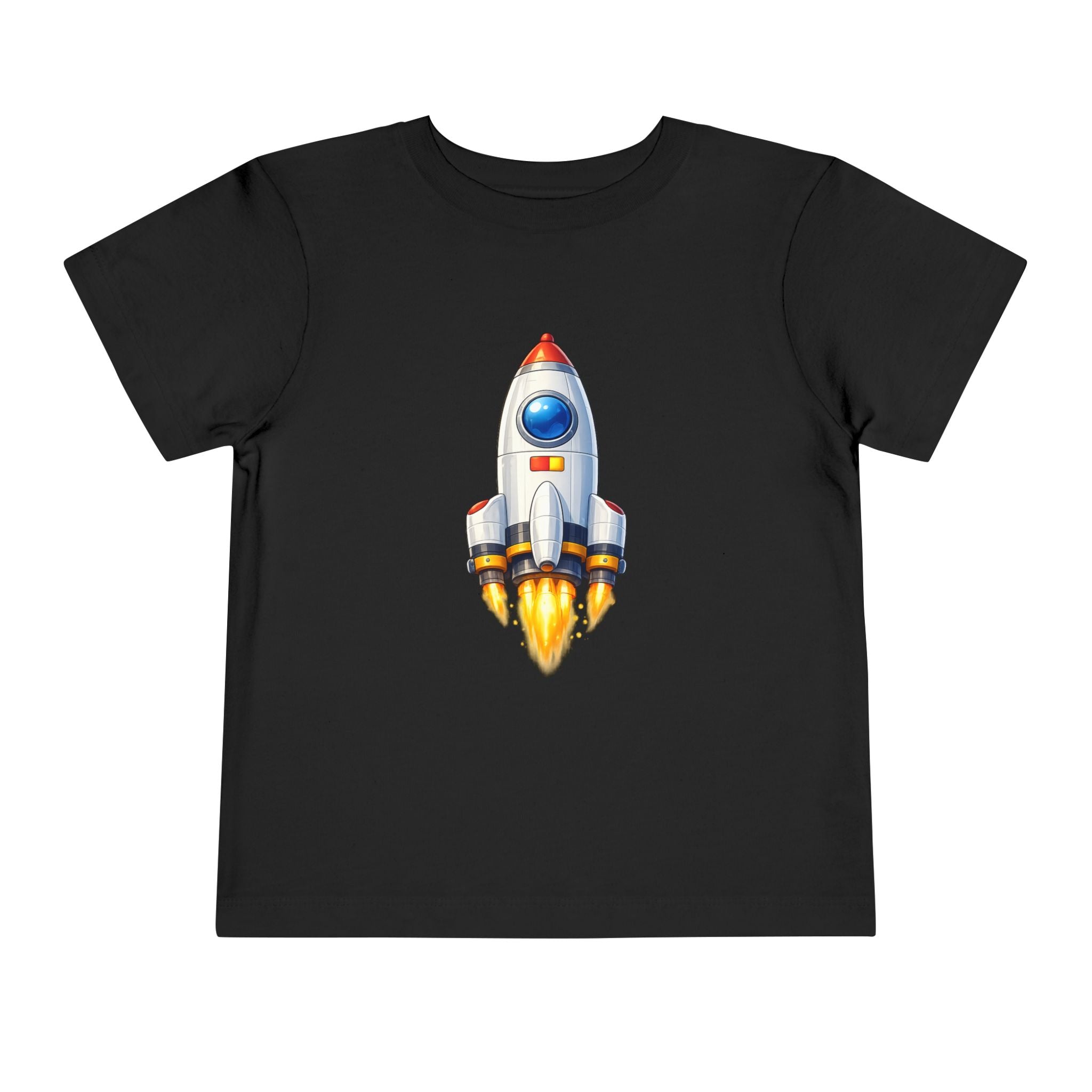 Toddler Rocket Tee - Cute Space Rocket Graphic Shirt for Kids