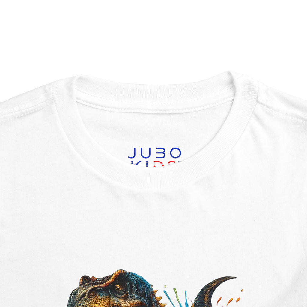 Toddler Tee — Colorful Roaring T-Rex Dino Graphic