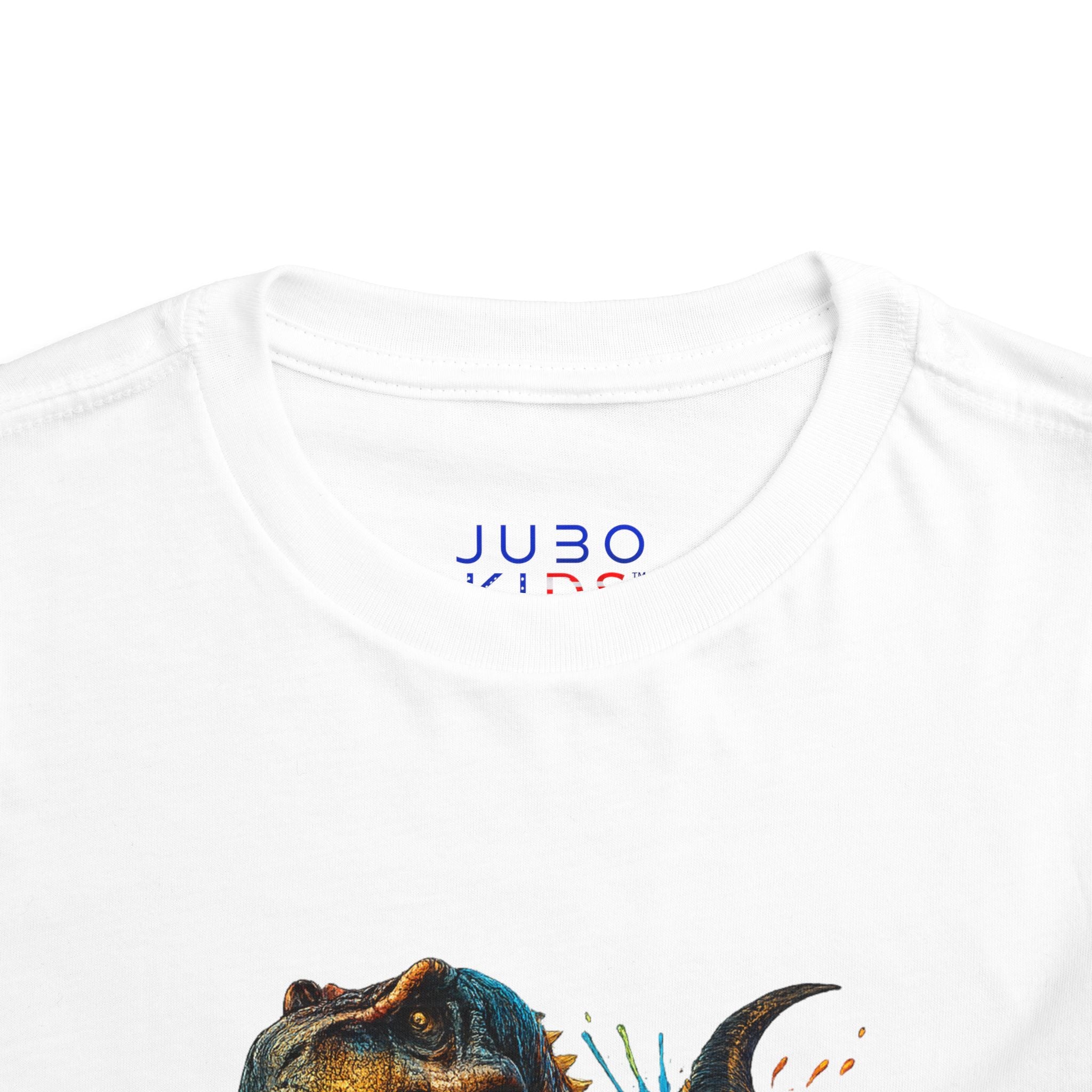 Toddler Tee — Colorful Roaring T-Rex Dino Graphic