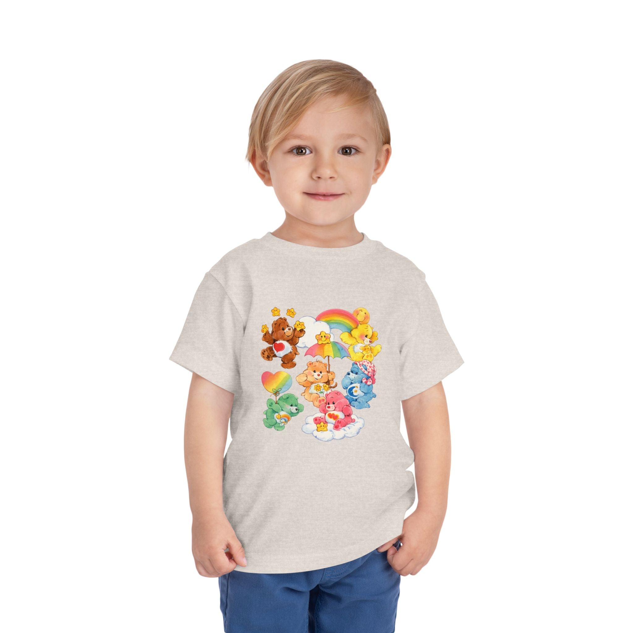 Bears Toddler Tee — Colorful Rainbow Character Graphic Shirt
