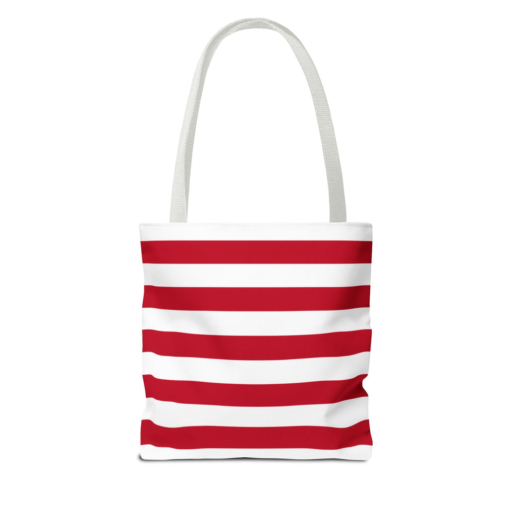 Stars & Stripes Canvas Tote Bag | American Flag Tote | Patriotic Cotton Shopping Bag | Reusable Beach Tote | USA Gift