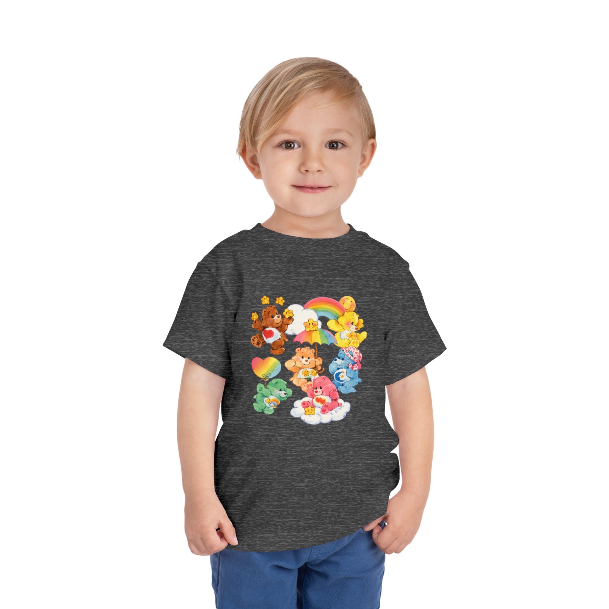 Bears Toddler Tee — Colorful Rainbow Character Graphic Shirt
