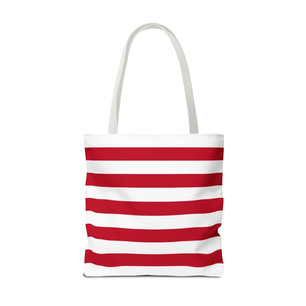 Stars & Stripes Canvas Tote Bag | American Flag Tote | Patriotic Cotton Shopping Bag | Reusable Beach Tote | USA Gift