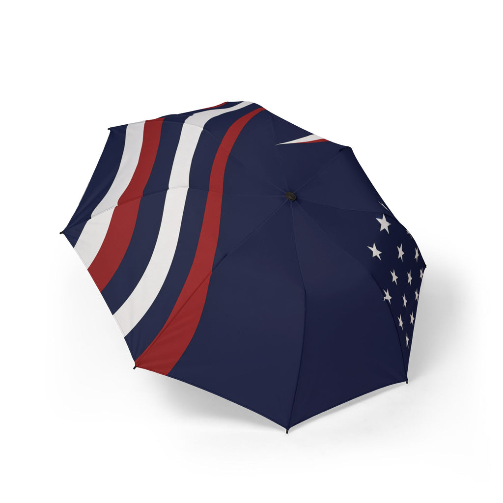 ๊USA Flag Foldable Umbrella — Patriotic Semi-Automatic Compact Umbrella