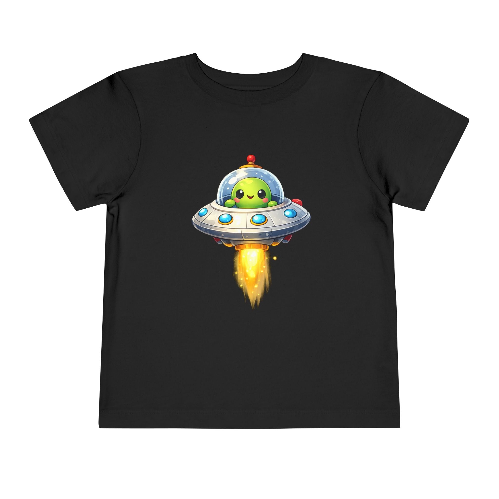 Toddler Tee — Cute Alien UFO Rocket Ship Shirt for Kids