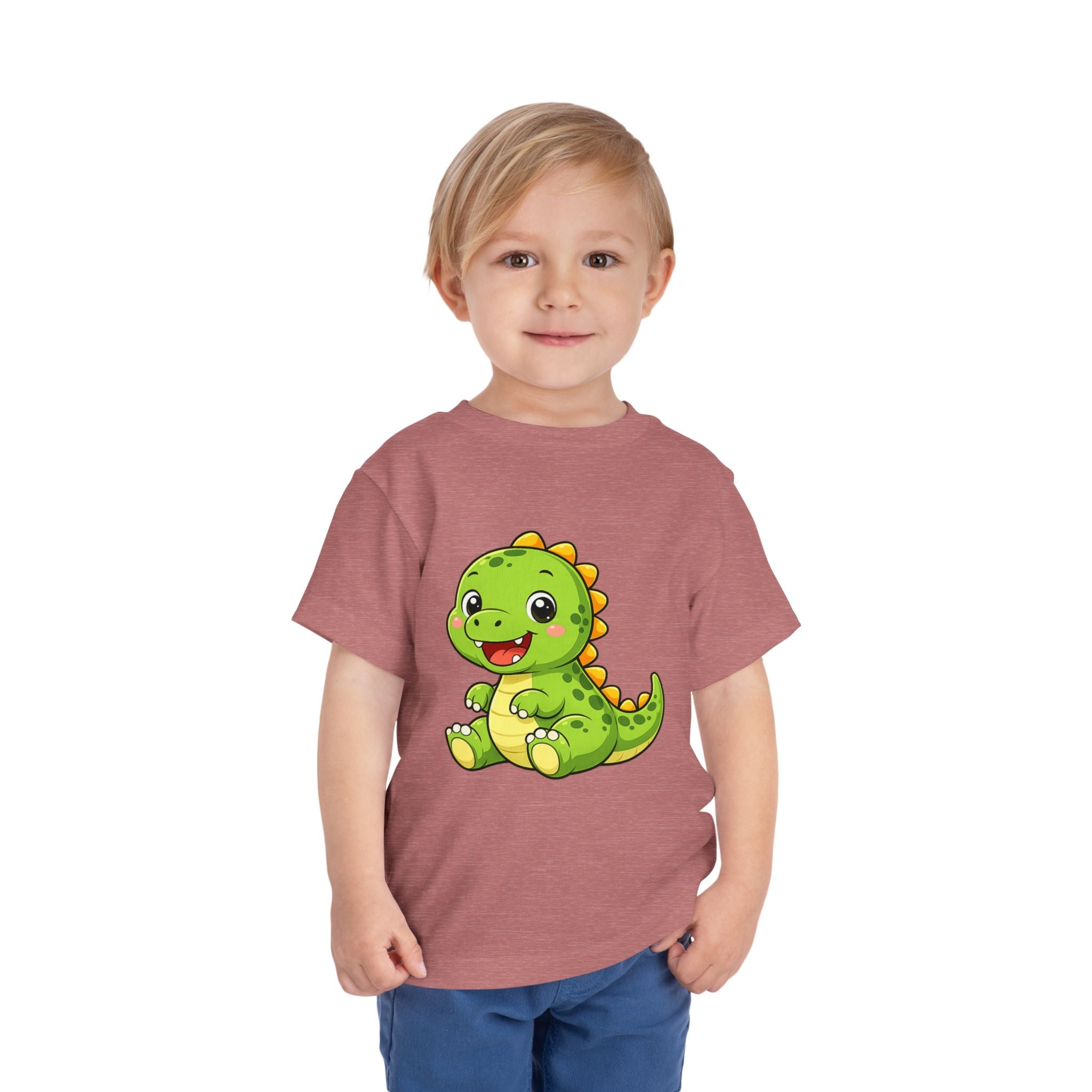 Baby Dinosaur Toddler Tee — Adorable Green Dino Graphic Shirt for Kids