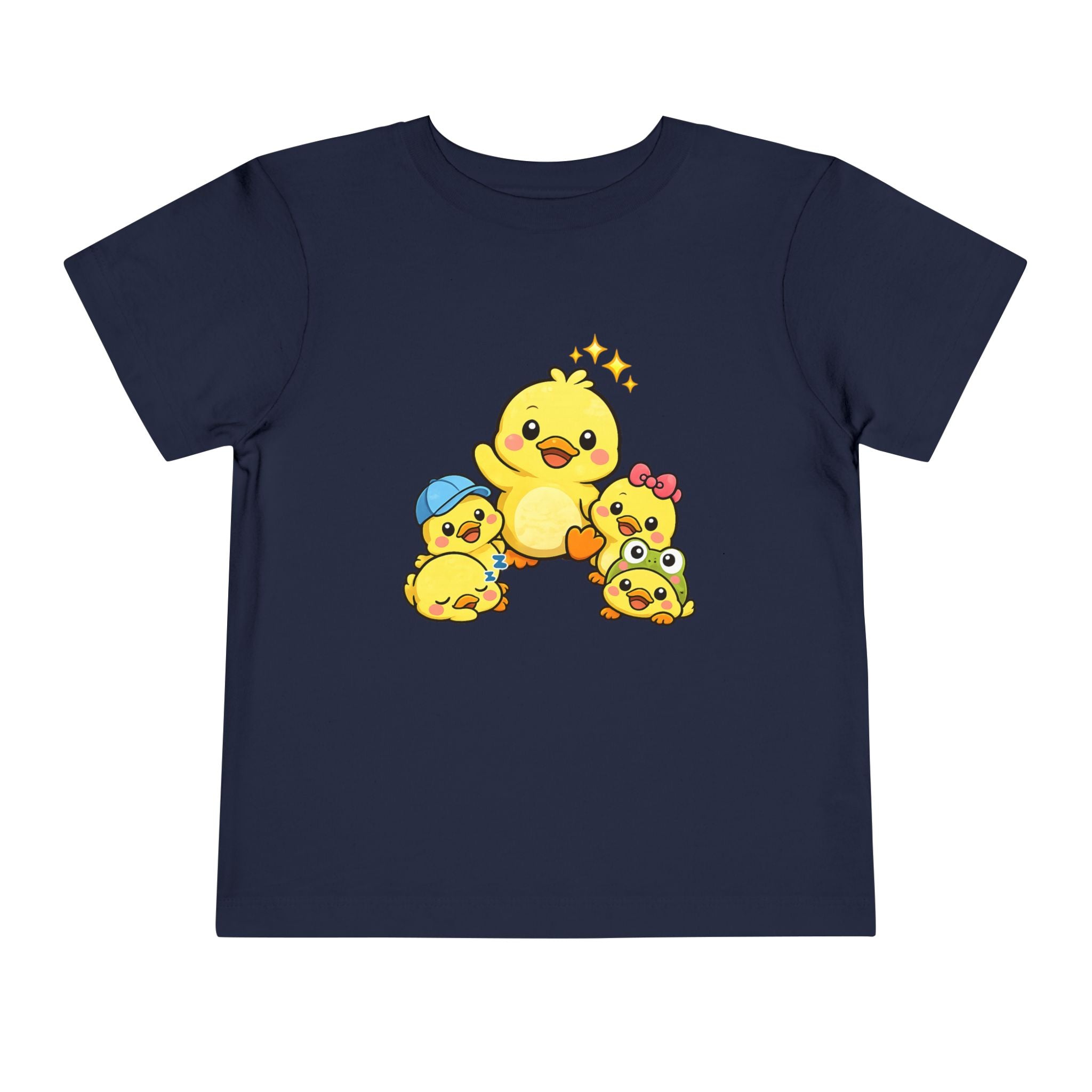 Duck Family Toddler Tee — Adorable Yellow Chicks Graphic Shirt