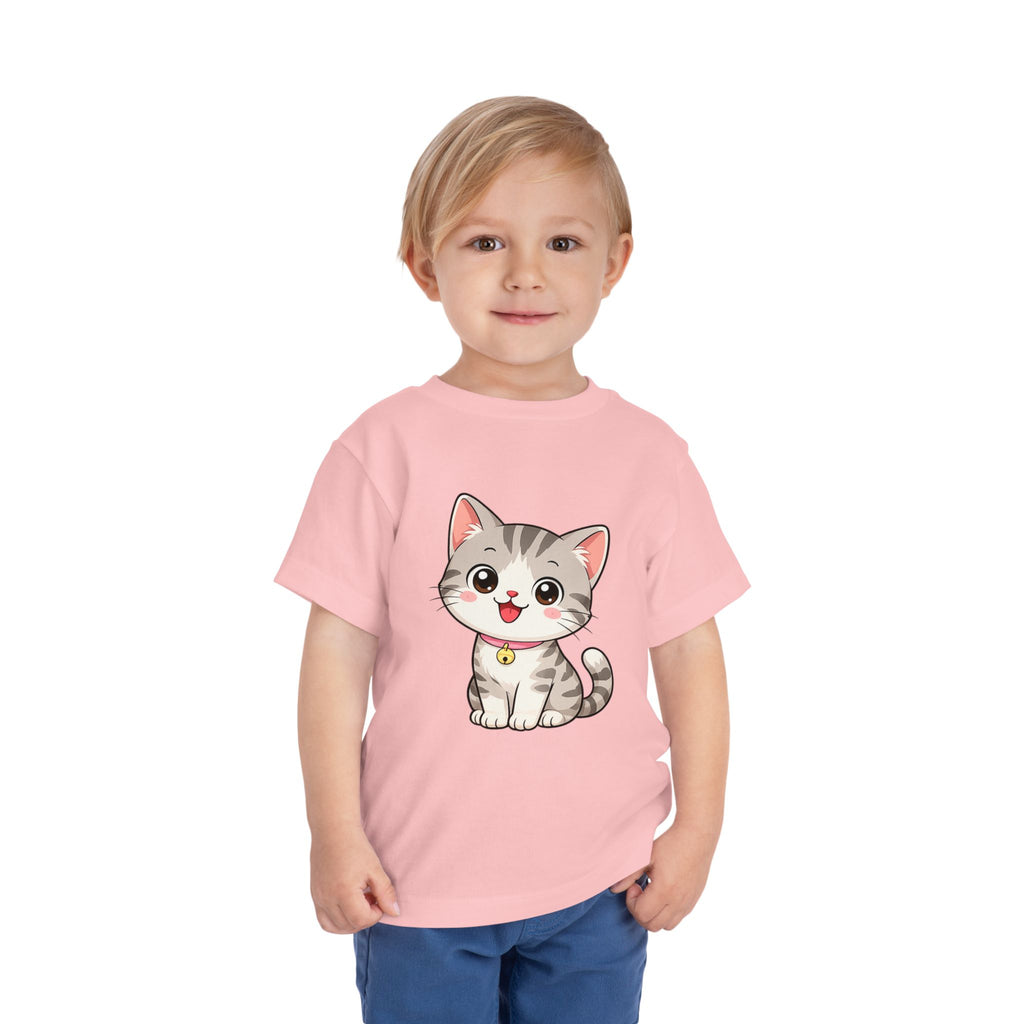 Kitten Toddler Tee — Adorable Cat Graphic Shirt for Kids