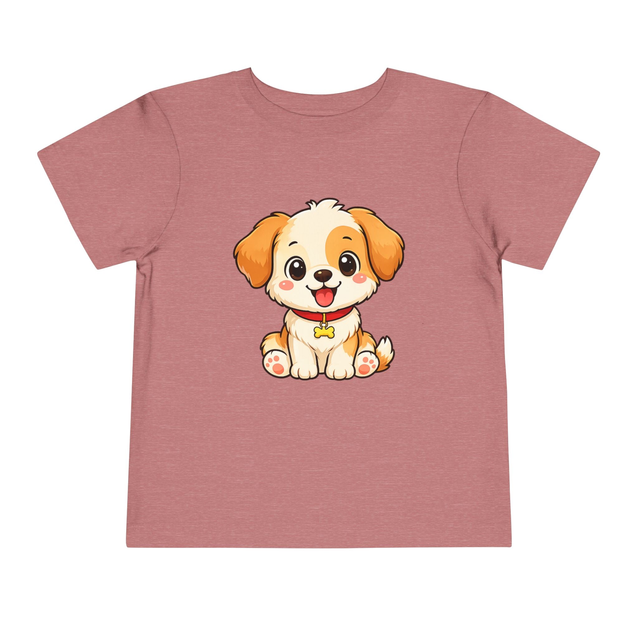 Puppy Toddler Tee – Adorable Cartoon Dog Graphic Shirt for Kids