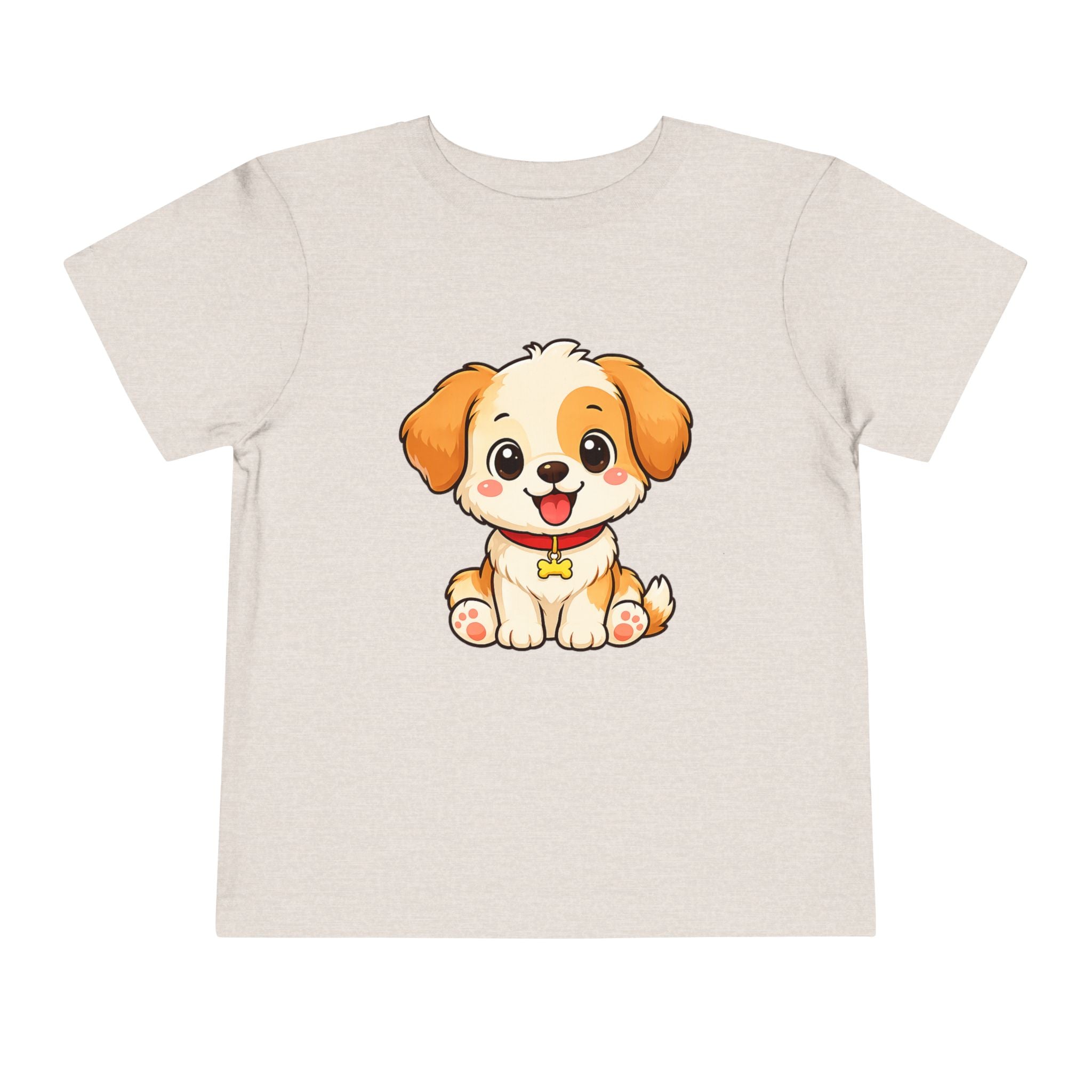 Puppy Toddler Tee – Adorable Cartoon Dog Graphic Shirt for Kids