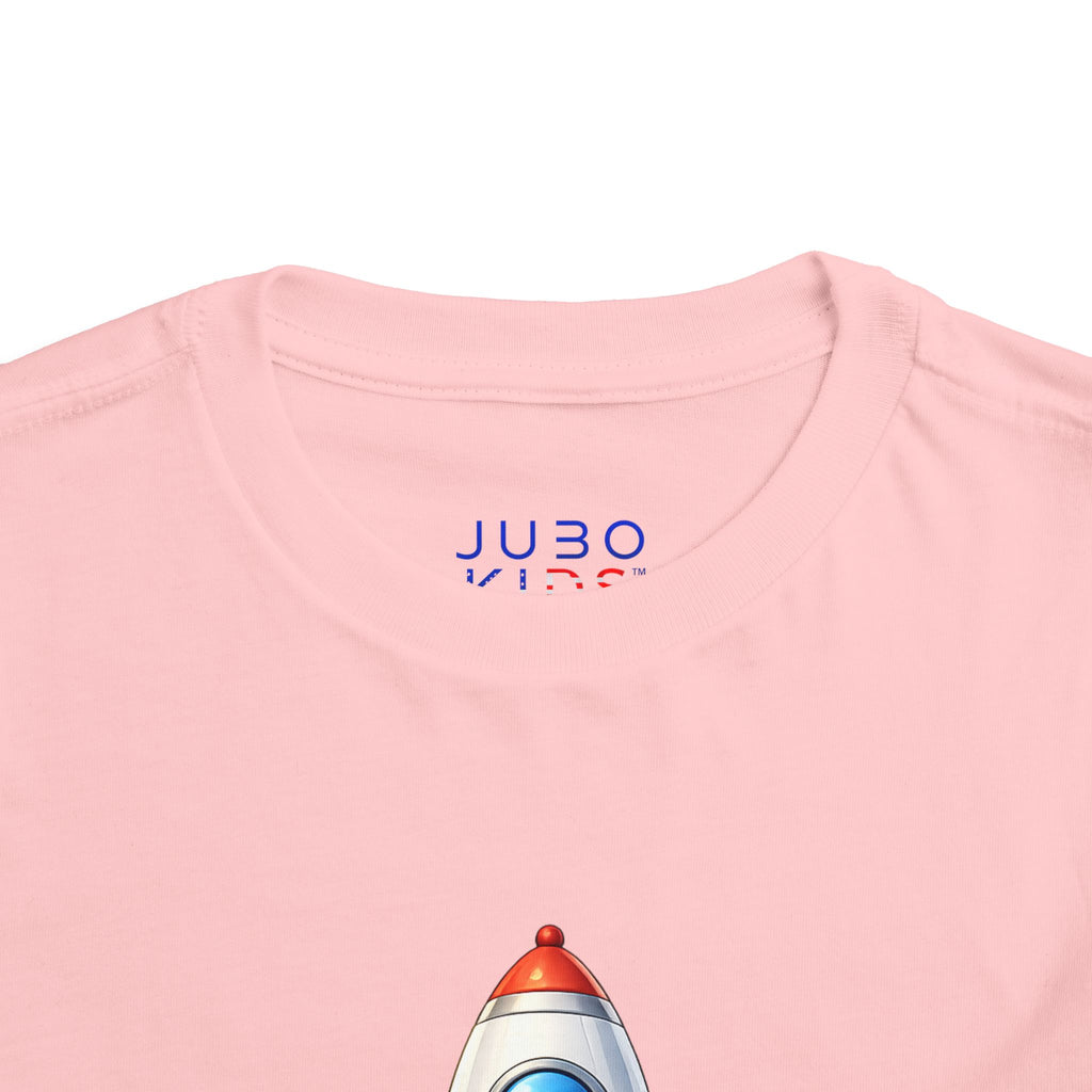 Toddler Rocket Tee — Cute Space Rocket Graphic Short Sleeve Shirt for Kids