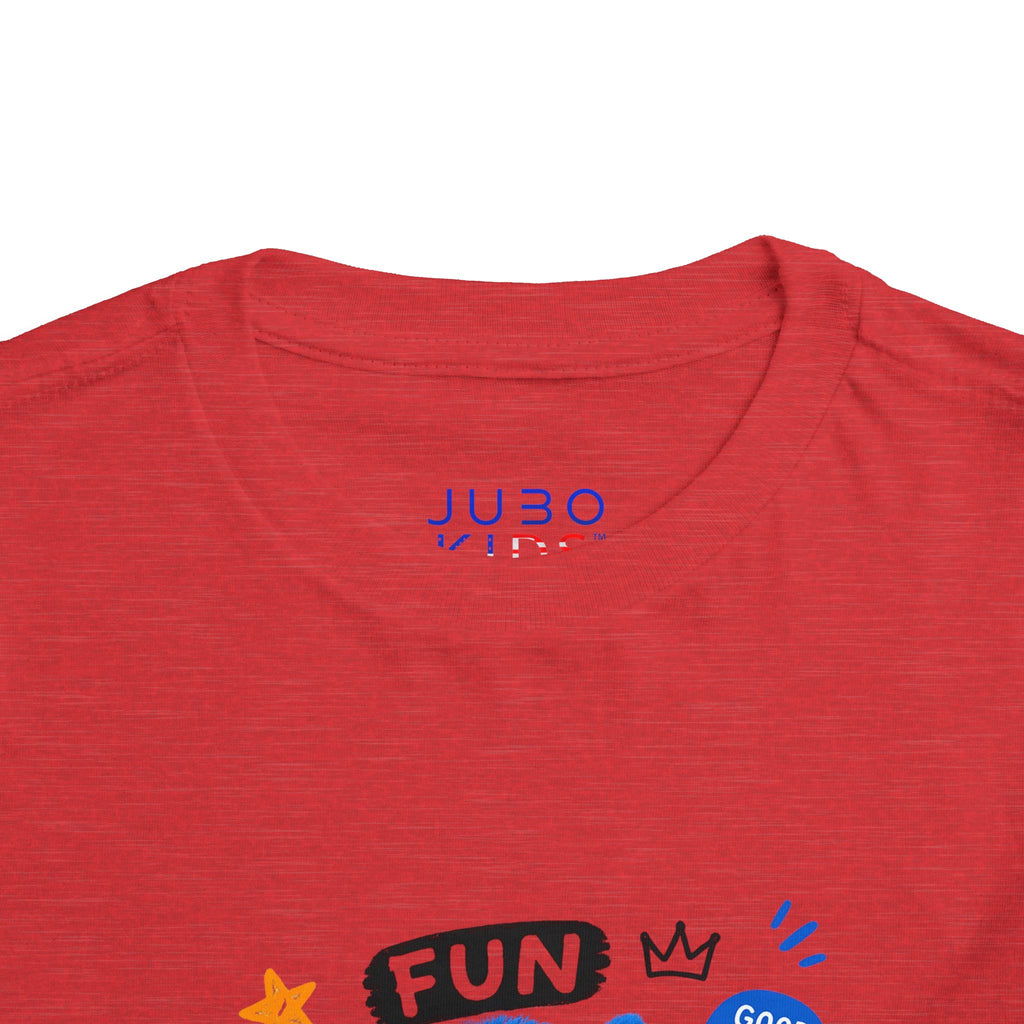 Fun Blue Monster Toddler Tee — "Be You Be Jobo" Graphic Shirt