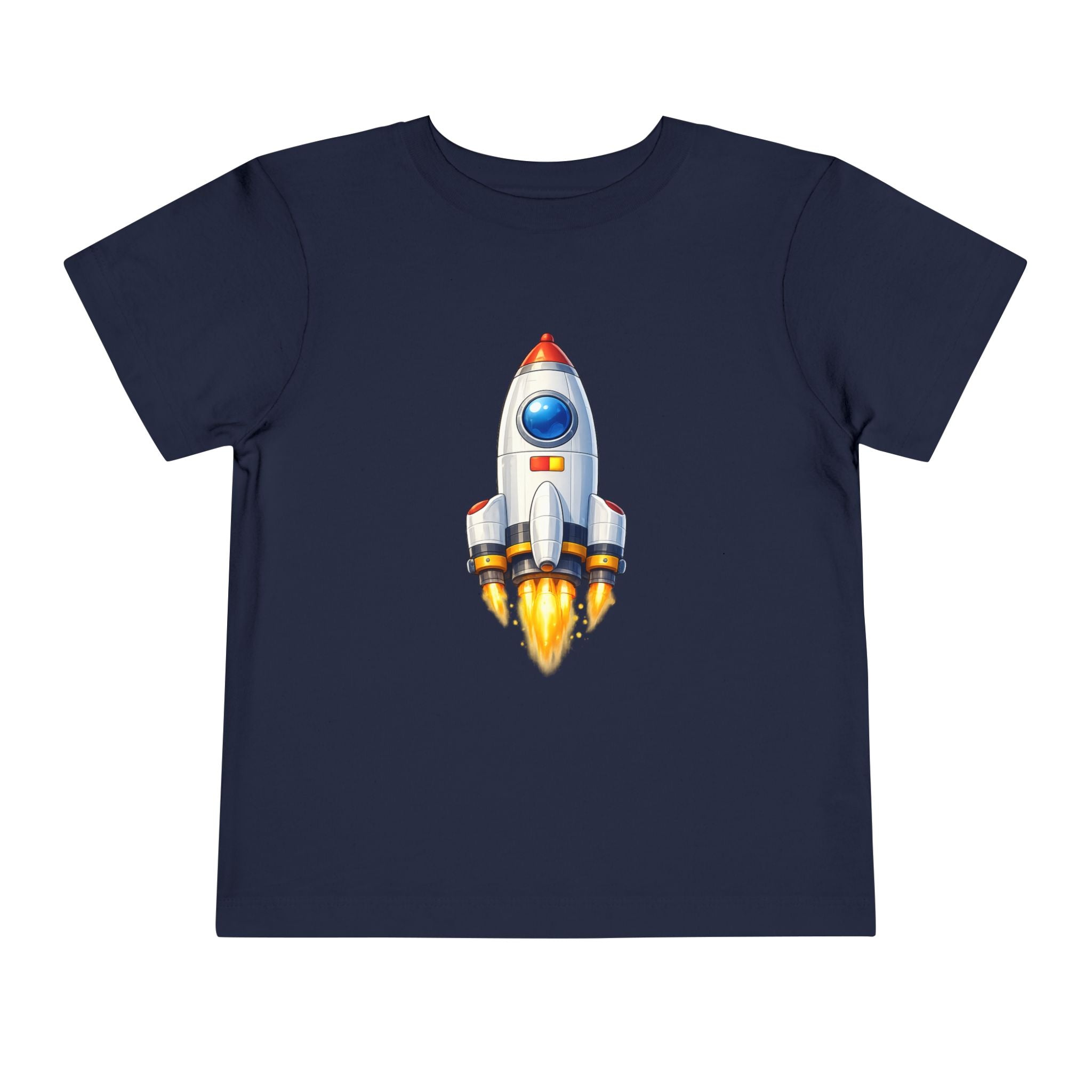 Toddler Rocket Tee - Cute Space Rocket Graphic Shirt for Kids