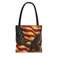 USA Flag Red Tote Bag — Vintage America Tote