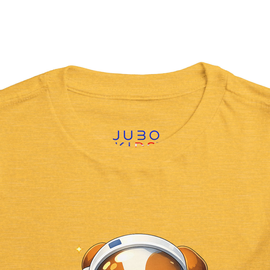 Toddler Astronaut Puppy Tee — Cute Space Dog Short Sleeve Shirt