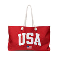 USA Varsity Tote - Crimson Red