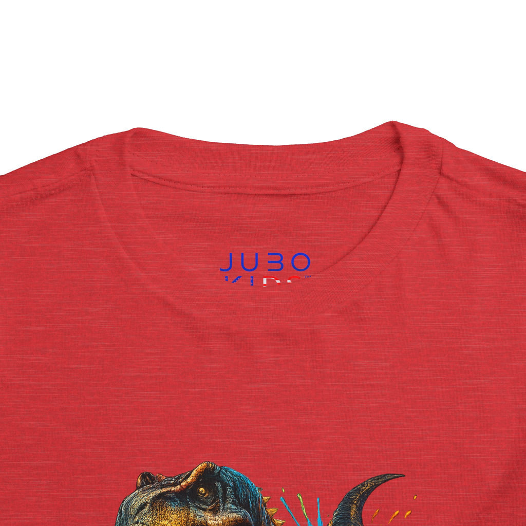 Toddler Tee — Colorful Roaring T-Rex Dino Graphic