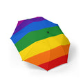 Rainbow Stripe Foldable Umbrella — Compact Semi‑Automatic Travel Umbrella