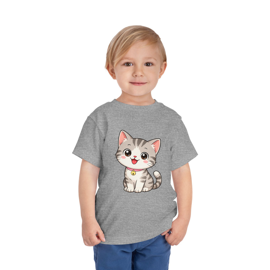 Kitten Toddler Tee — Adorable Cat Graphic Shirt for Kids