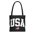 Classic USA Canvas Tote Bag | Minimal American Tote | Reusable Cotton Shopping Bag | Patriotic Gift | Everyday Beach Tote