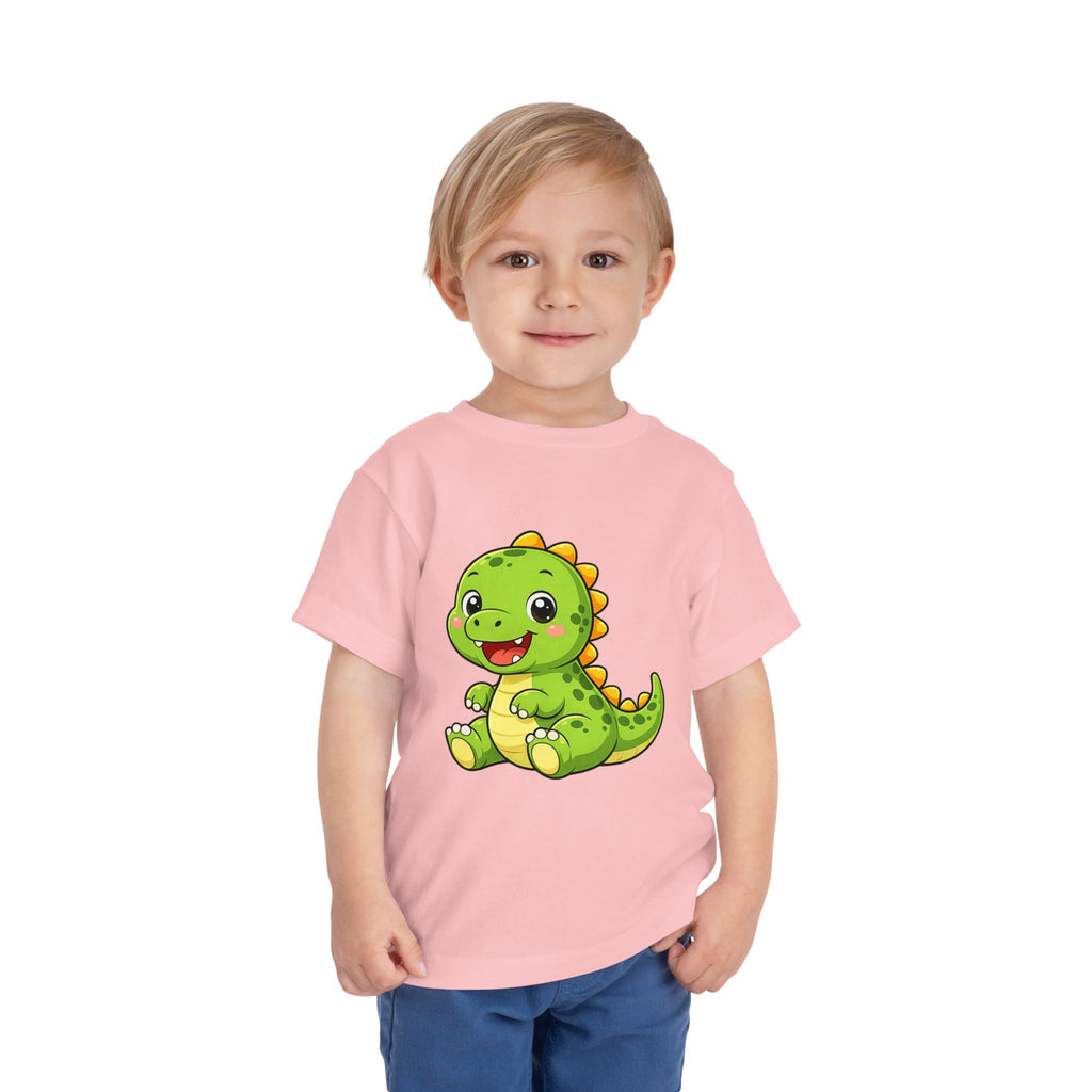 Baby Dinosaur Toddler Tee — Adorable Green Dino Graphic Shirt for Kids