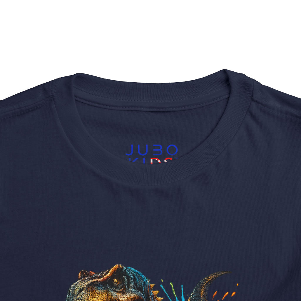 Toddler Tee — Colorful Roaring T-Rex Dino Graphic