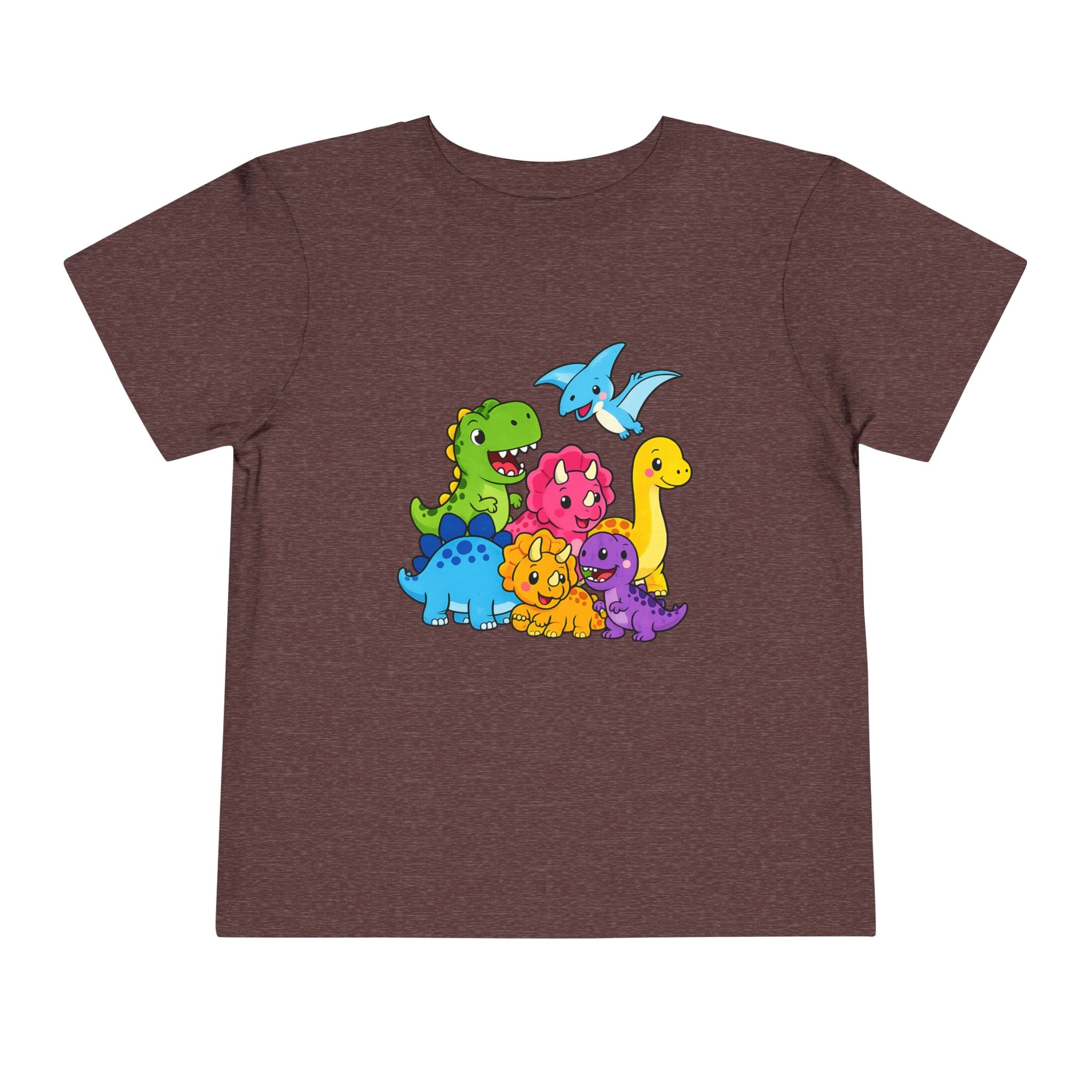 Colorful Dinosaur Toddler Tee — Playful Dino Graphic Shirt for Kids