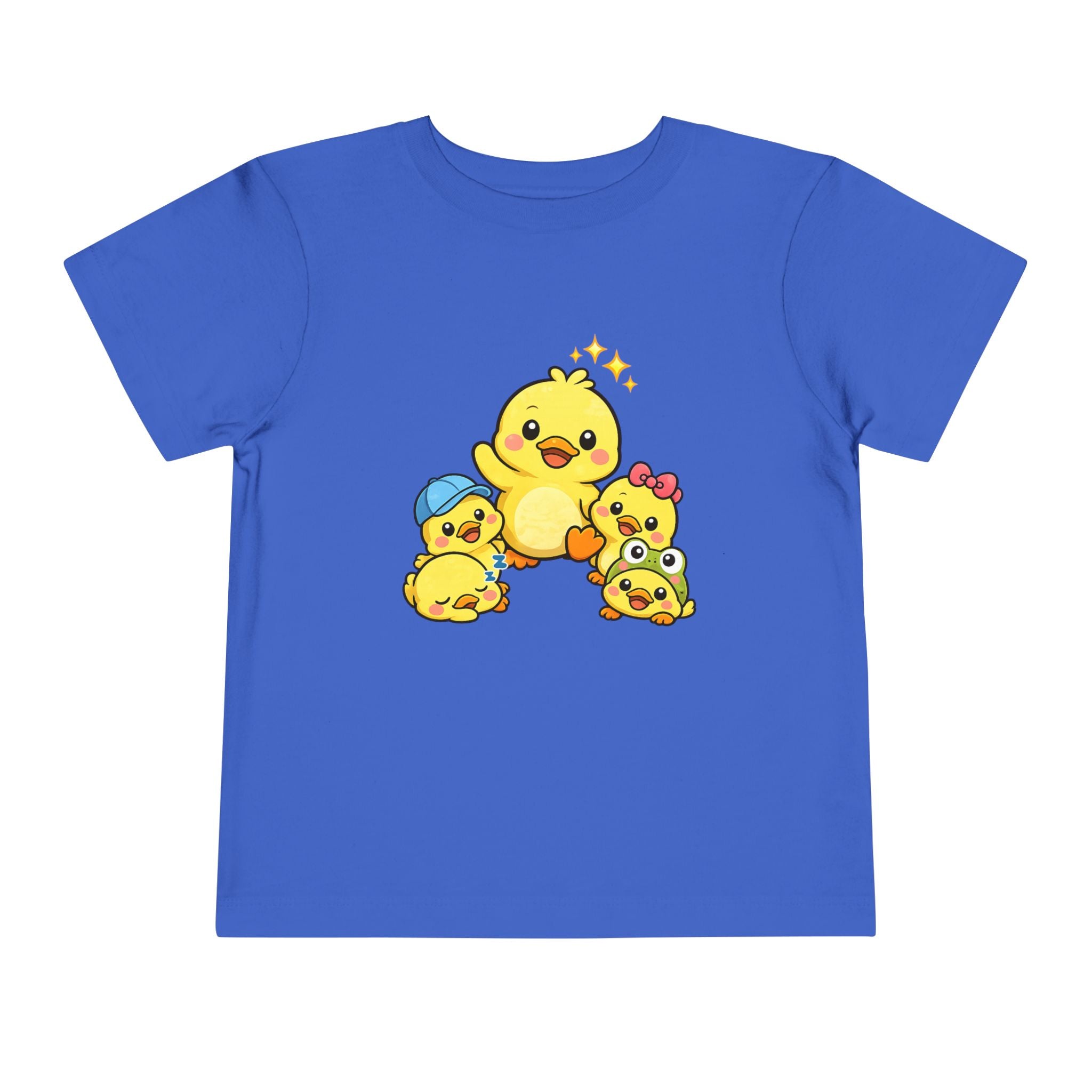 Duck Family Toddler Tee — Adorable Yellow Chicks Graphic Shirt