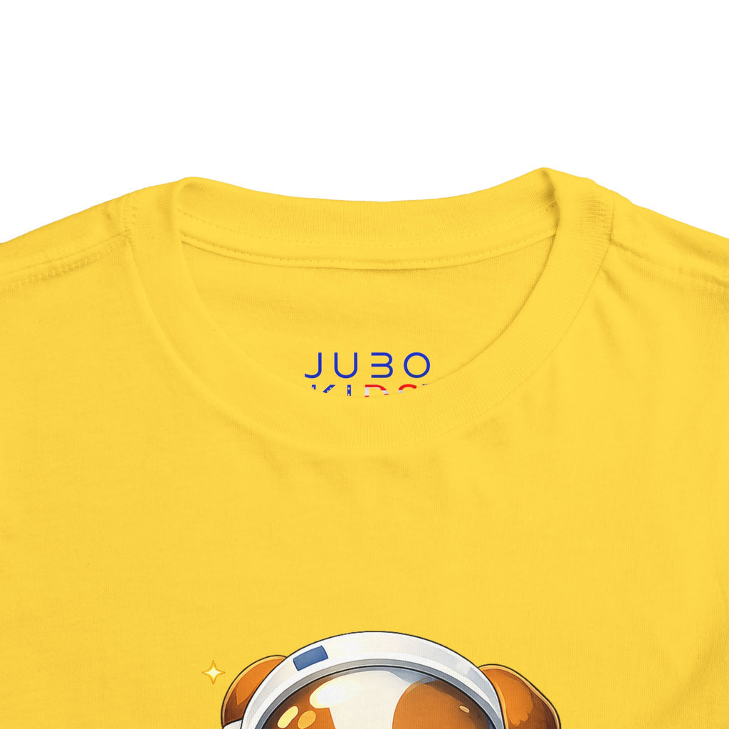 Toddler Astronaut Puppy Tee — Cute Space Dog Short Sleeve Shirt