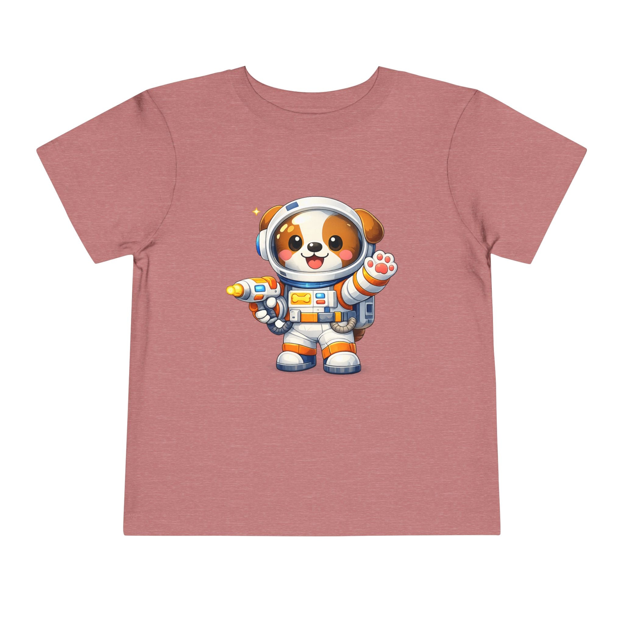 Toddler Astronaut Puppy Tee — Cute Space Dog Short Sleeve Shirt