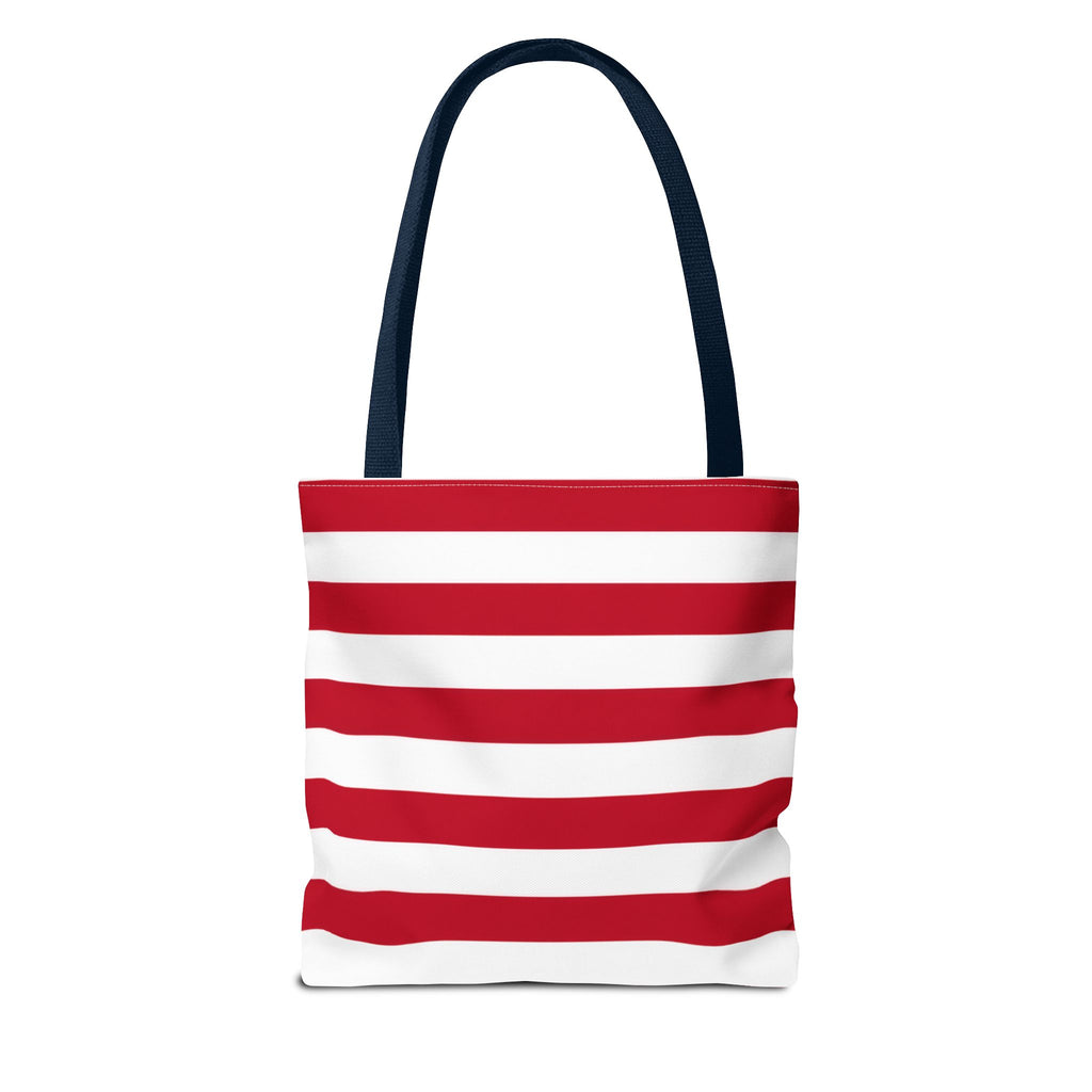 American Flag Tote Bag — Patriotic Stars & Stripes All-Over Print