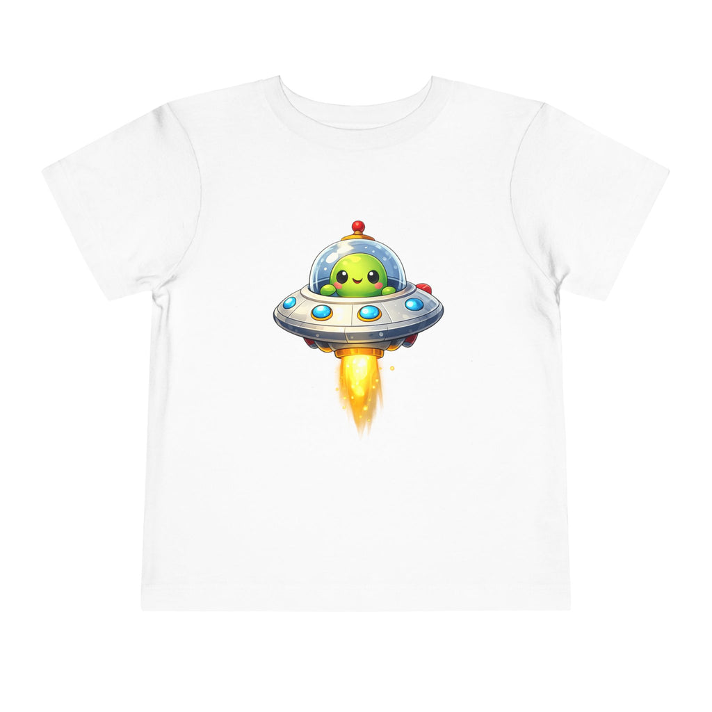 Toddler Tee — Cute Alien UFO Rocket Ship Shirt for Kids
