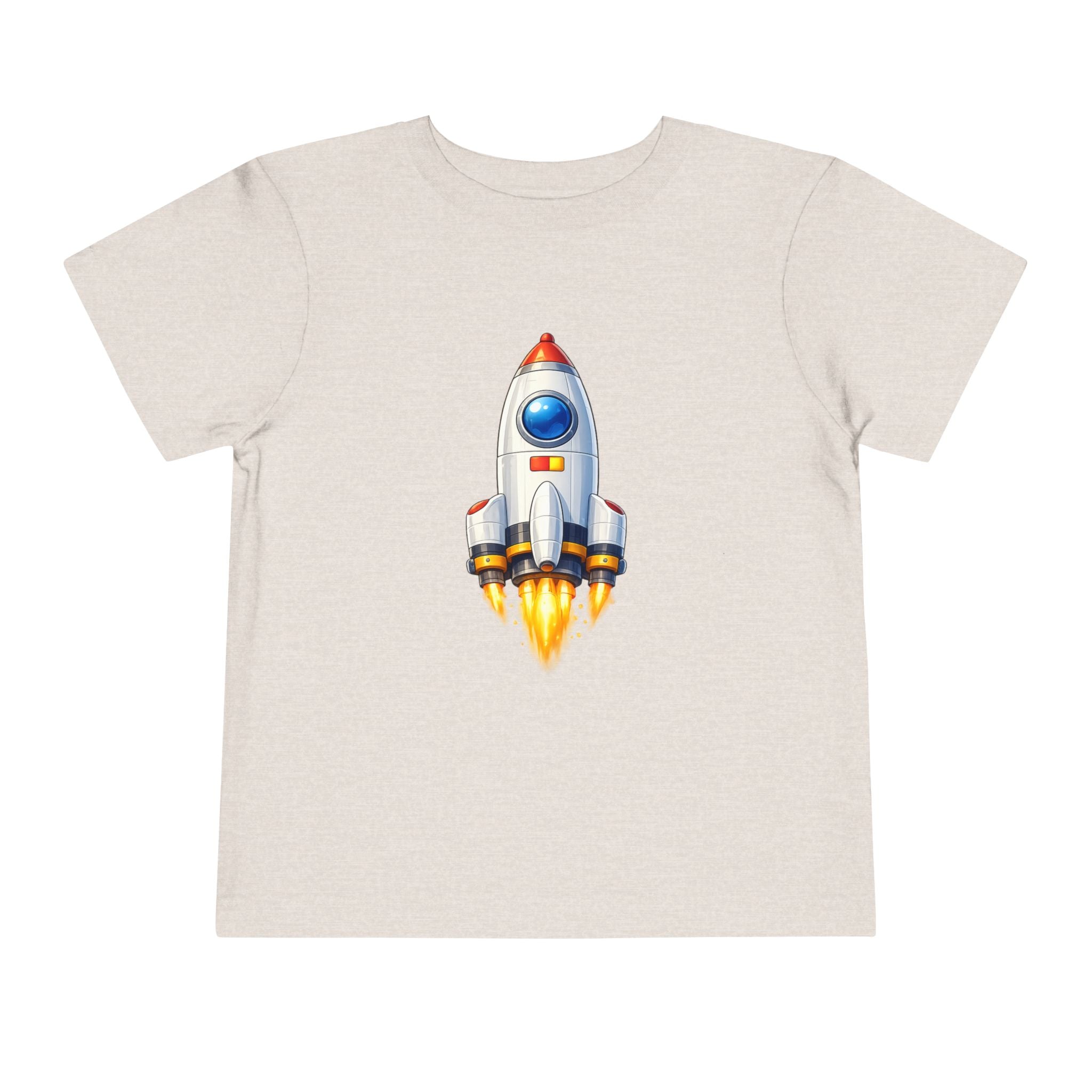 Toddler Rocket Tee - Cute Space Rocket Graphic Shirt for Kids