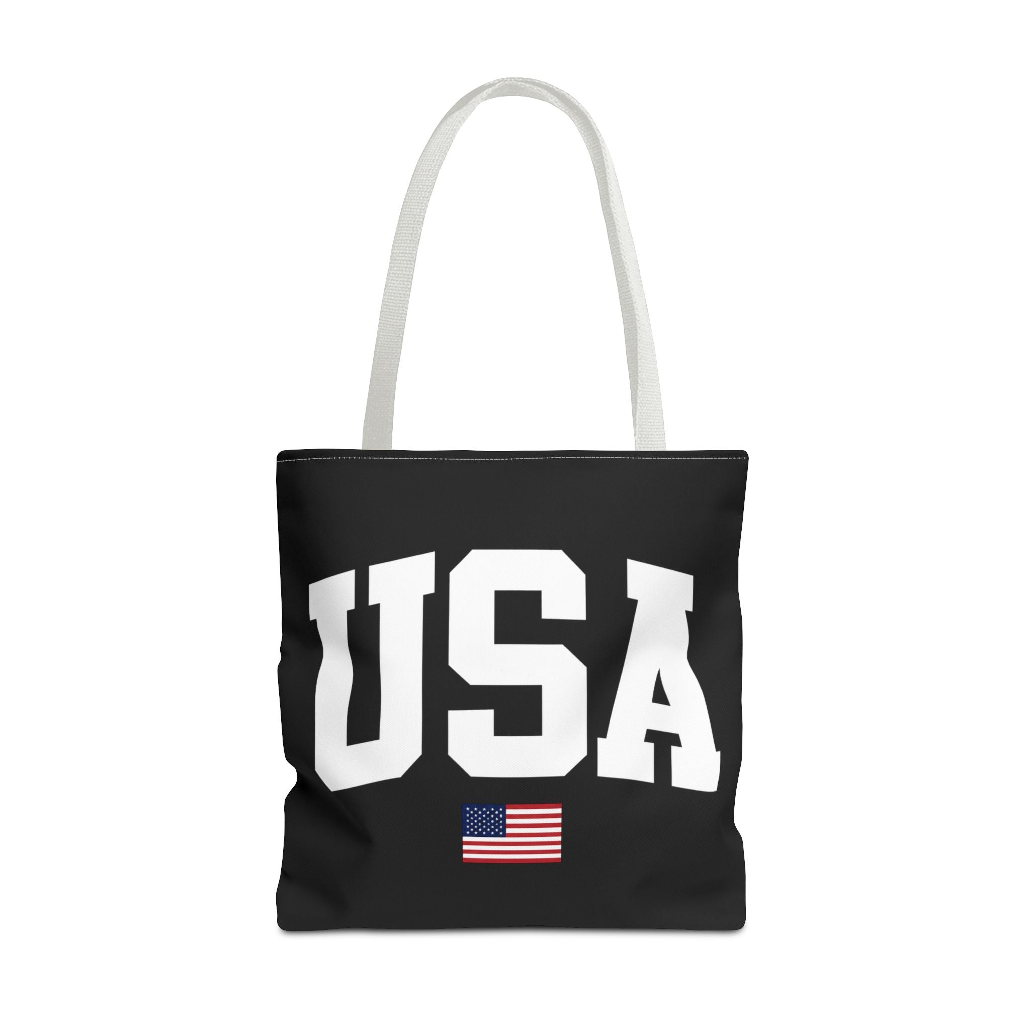 Classic USA Canvas Tote Bag | Minimal American Tote | Reusable Cotton Shopping Bag | Patriotic Gift | Everyday Beach Tote