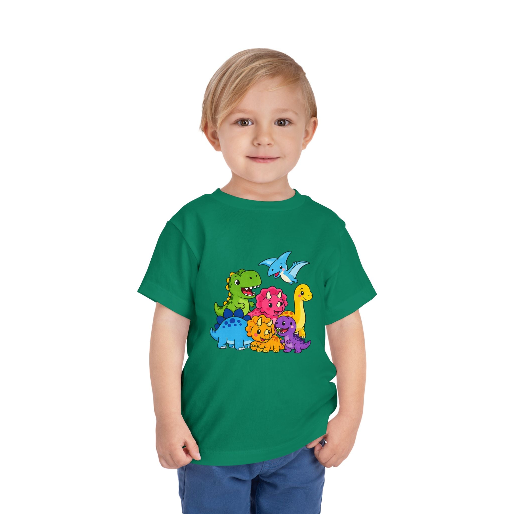 Colorful Dinosaur Toddler Tee — Playful Dino Graphic Shirt for Kids