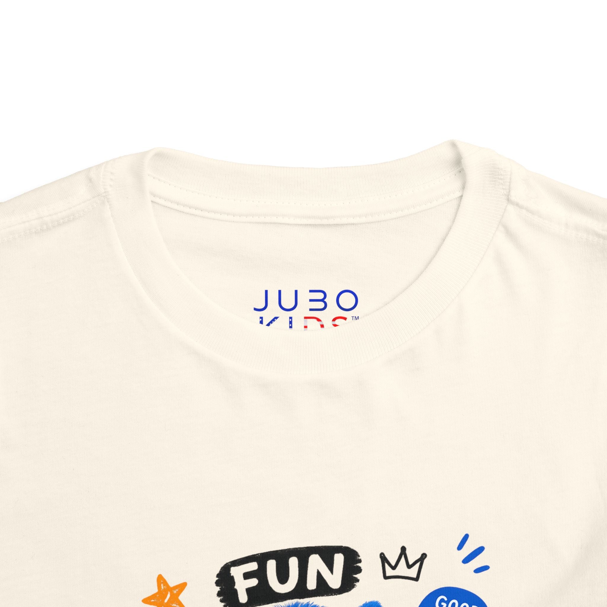 Fun Blue Monster Toddler Tee — "Be You Be Jobo" Graphic Shirt