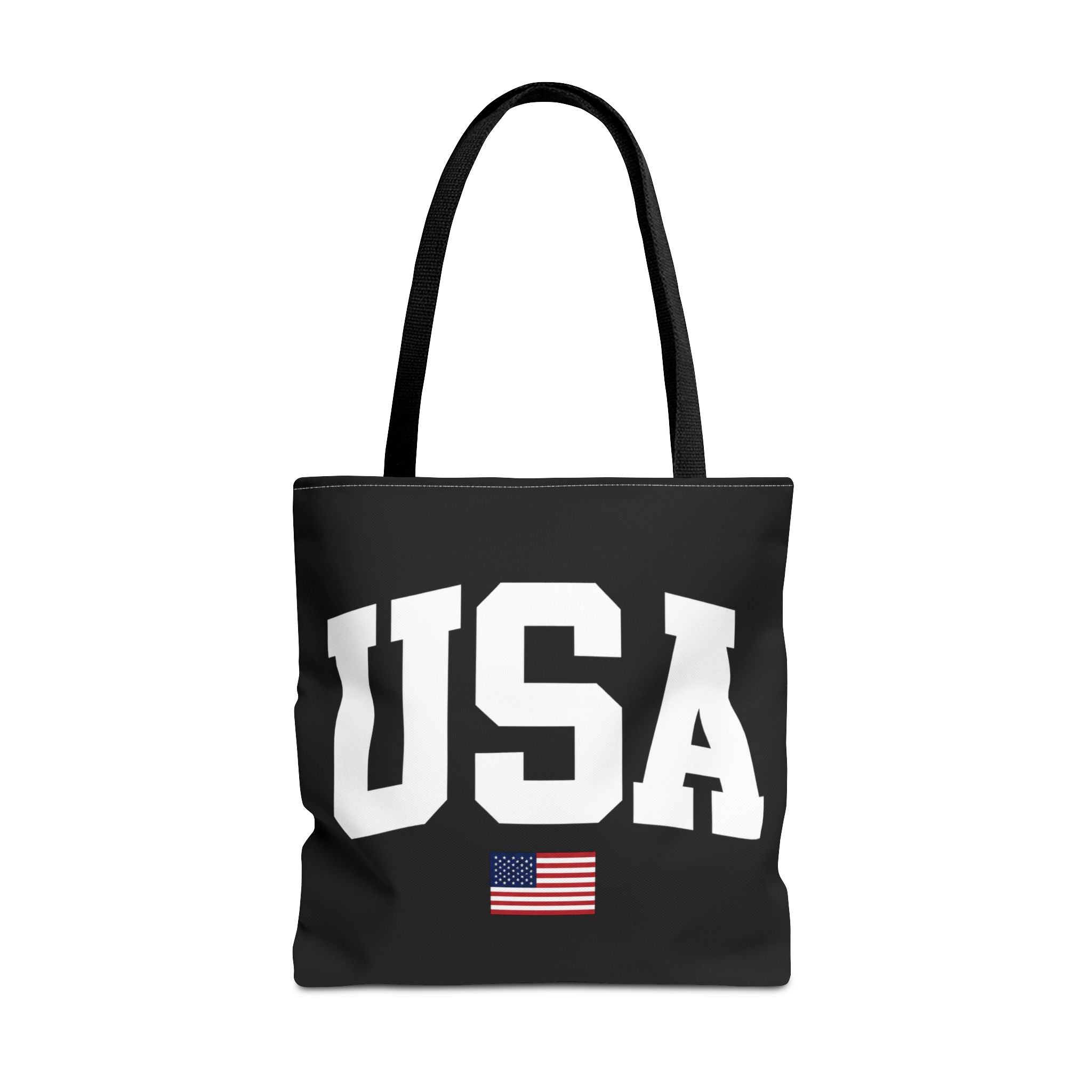 Classic USA Canvas Tote Bag | Minimal American Tote | Reusable Cotton Shopping Bag | Patriotic Gift | Everyday Beach Tote