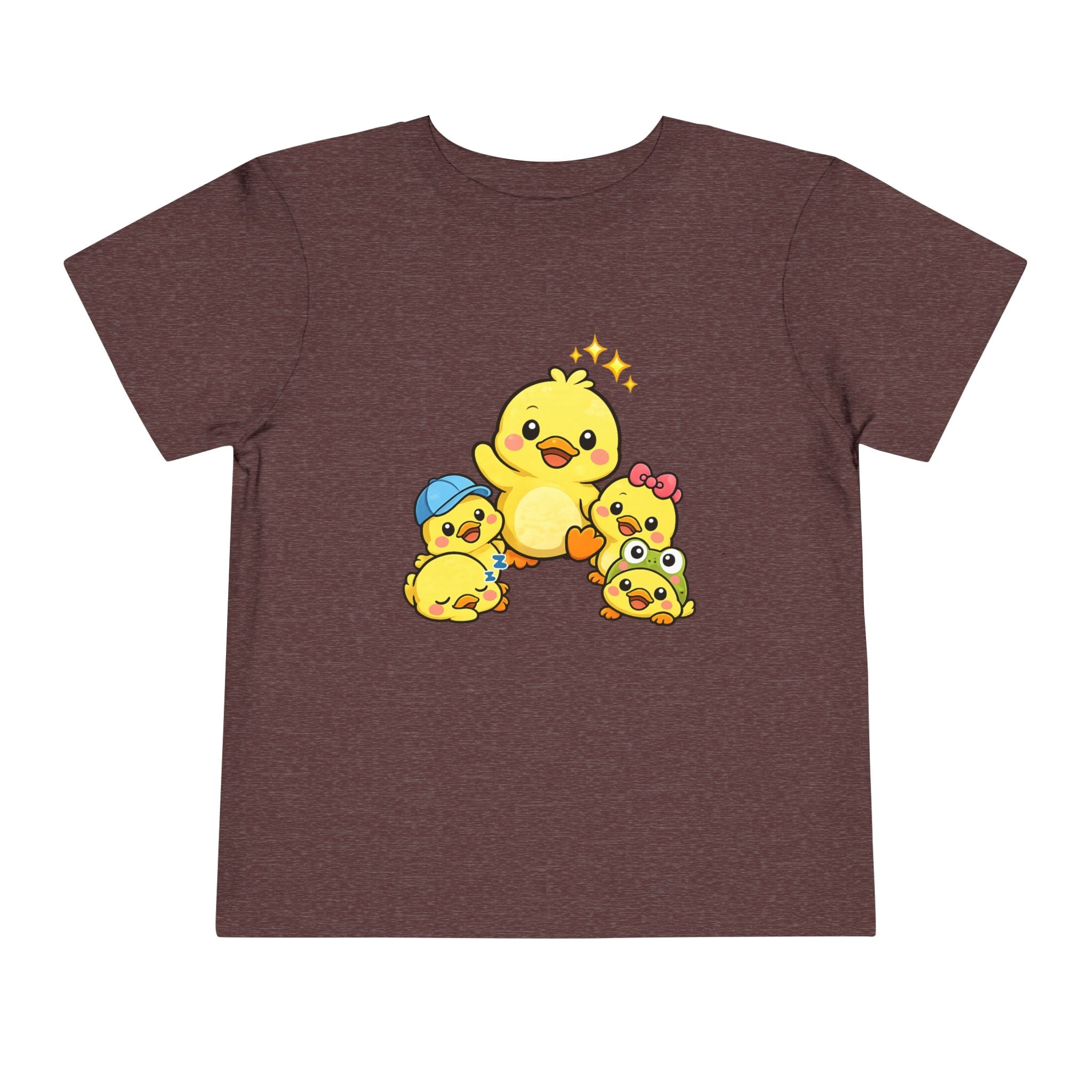 Duck Family Toddler Tee — Adorable Yellow Chicks Graphic Shirt