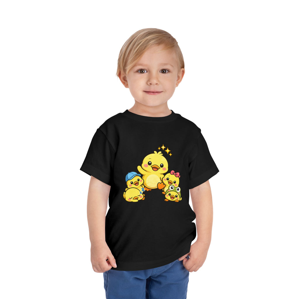 Duck Family Toddler Tee — Adorable Yellow Chicks Graphic Shirt
