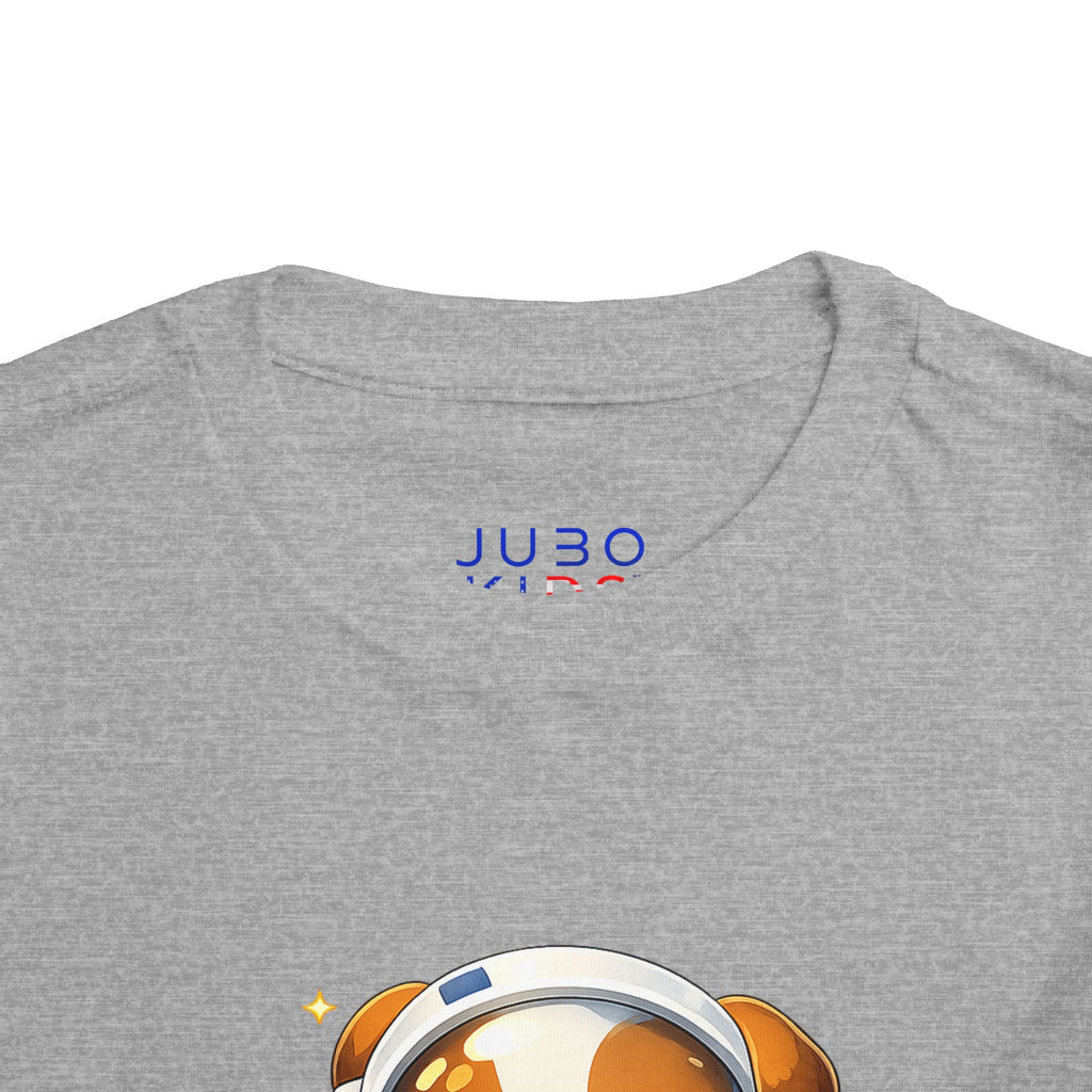 Toddler Astronaut Puppy Tee — Cute Space Dog Short Sleeve Shirt