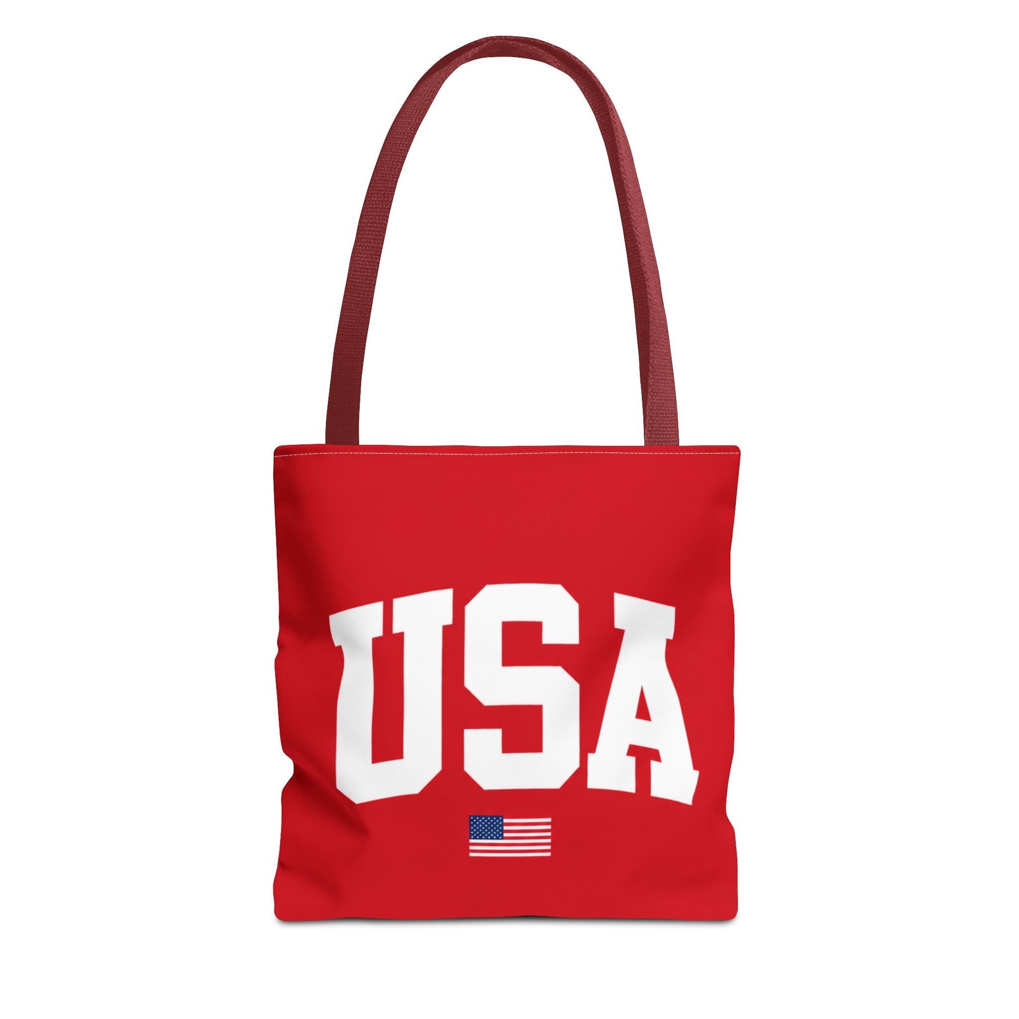 USA Flag Red Tote Bag — Patriotic American Flag