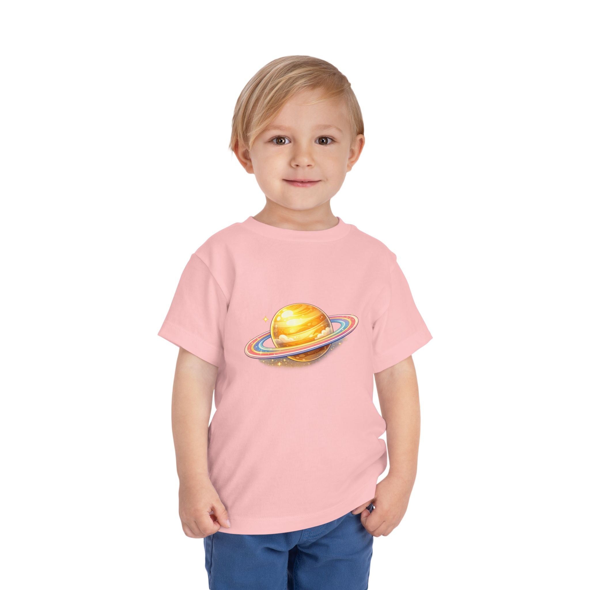 Toddler Tee - Cute Saturn Planet Graphic