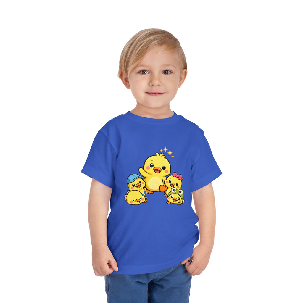 Duck Family Toddler Tee — Adorable Yellow Chicks Graphic Shirt