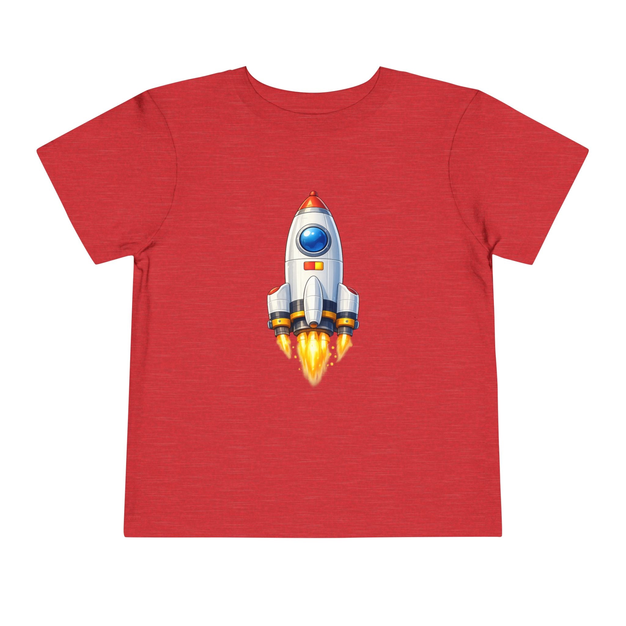 Toddler Rocket Tee - Cute Space Rocket Graphic Shirt for Kids