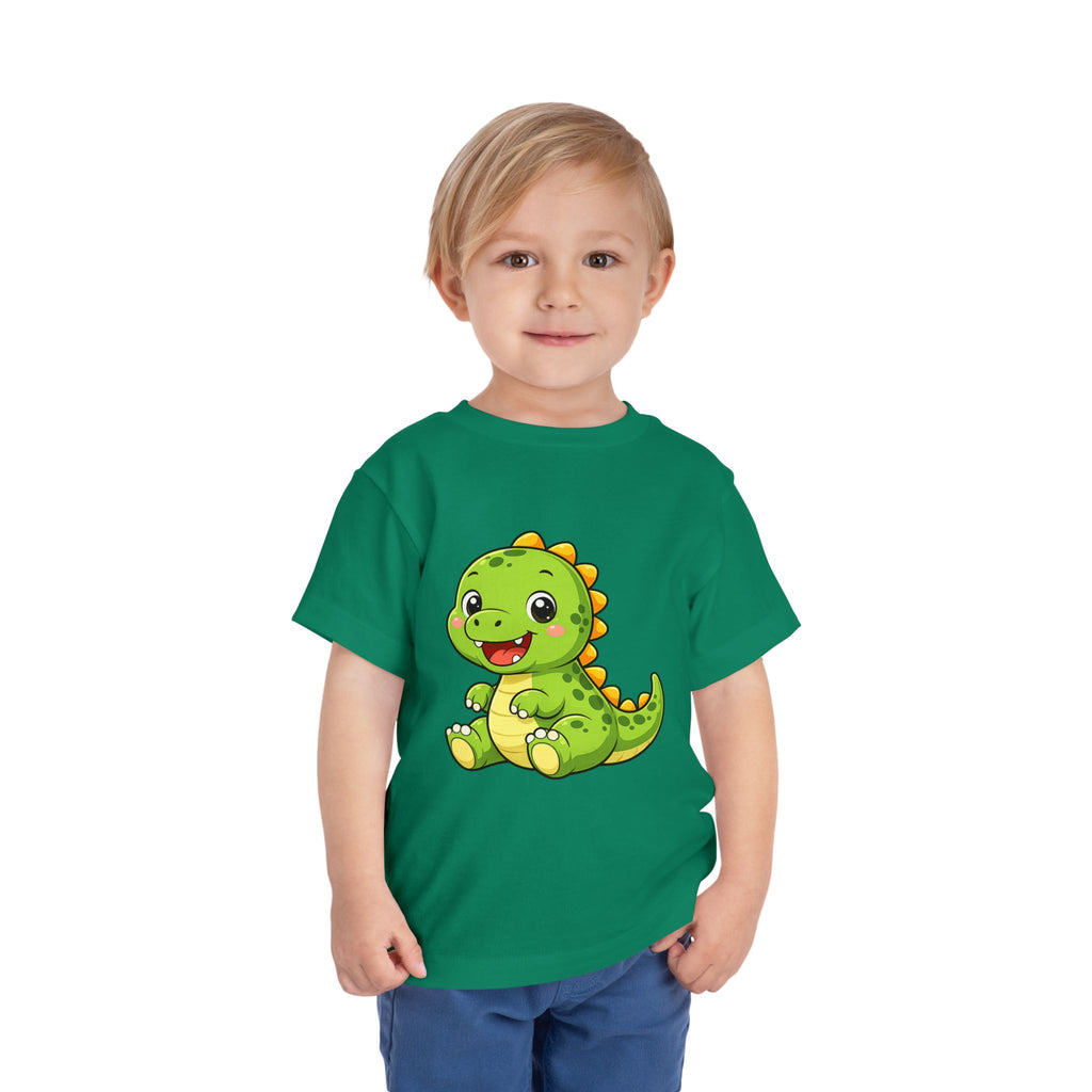 Baby Dinosaur Toddler Tee — Adorable Green Dino Graphic Shirt for Kids