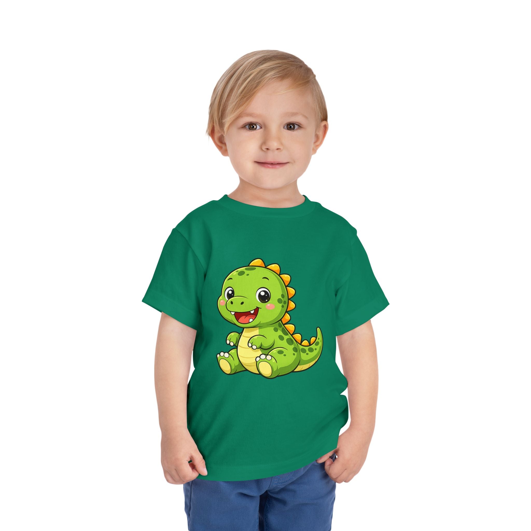Baby Dinosaur Toddler Tee — Adorable Green Dino Graphic Shirt for Kids