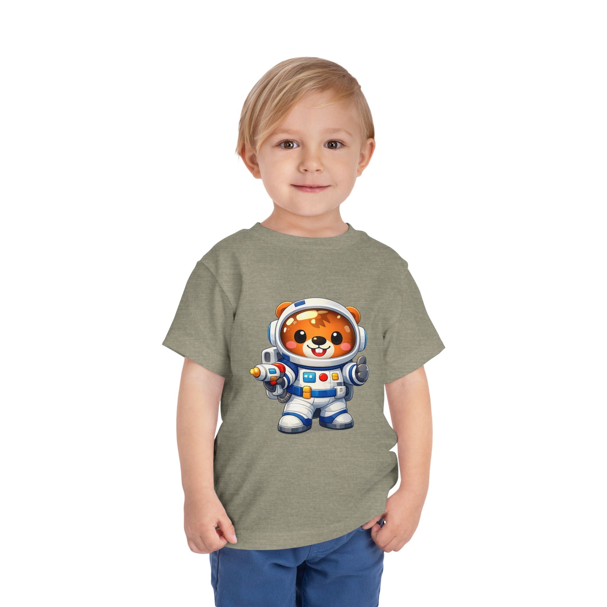 Toddler Astronaut Bear Tee — Cute Space Explorer Kids Shirt