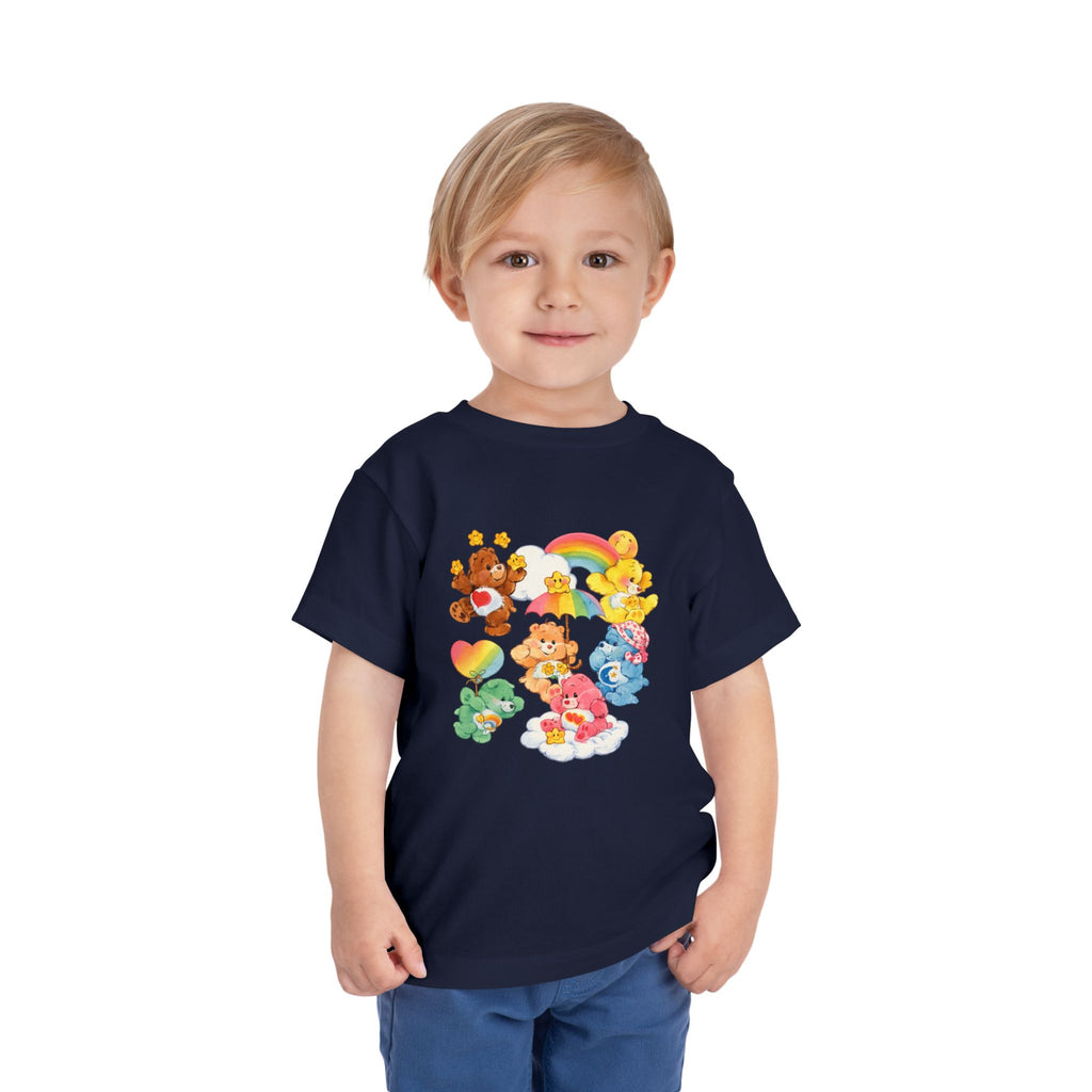 Bears Toddler Tee — Colorful Rainbow Character Graphic Shirt