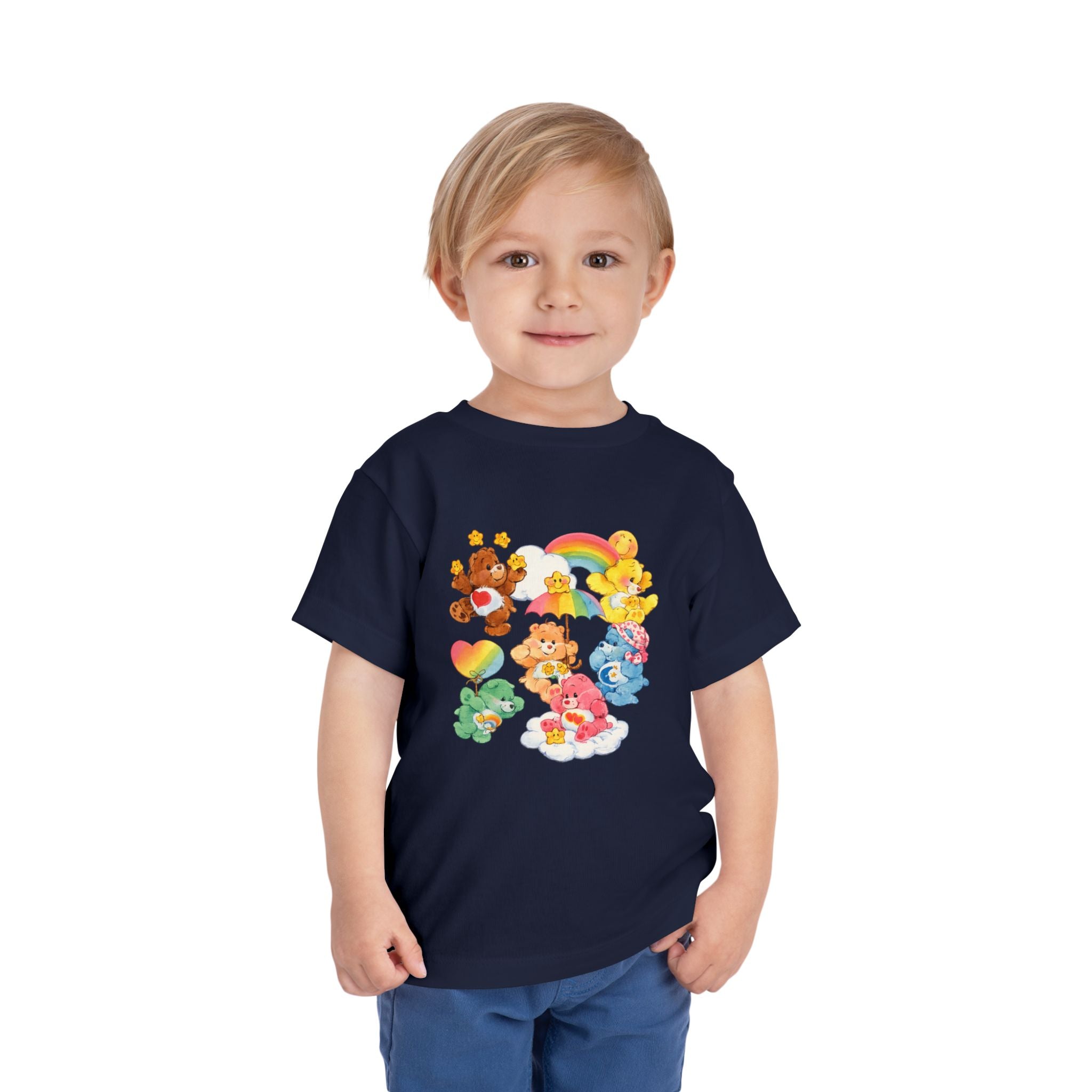 Bears Toddler Tee — Colorful Rainbow Character Graphic Shirt
