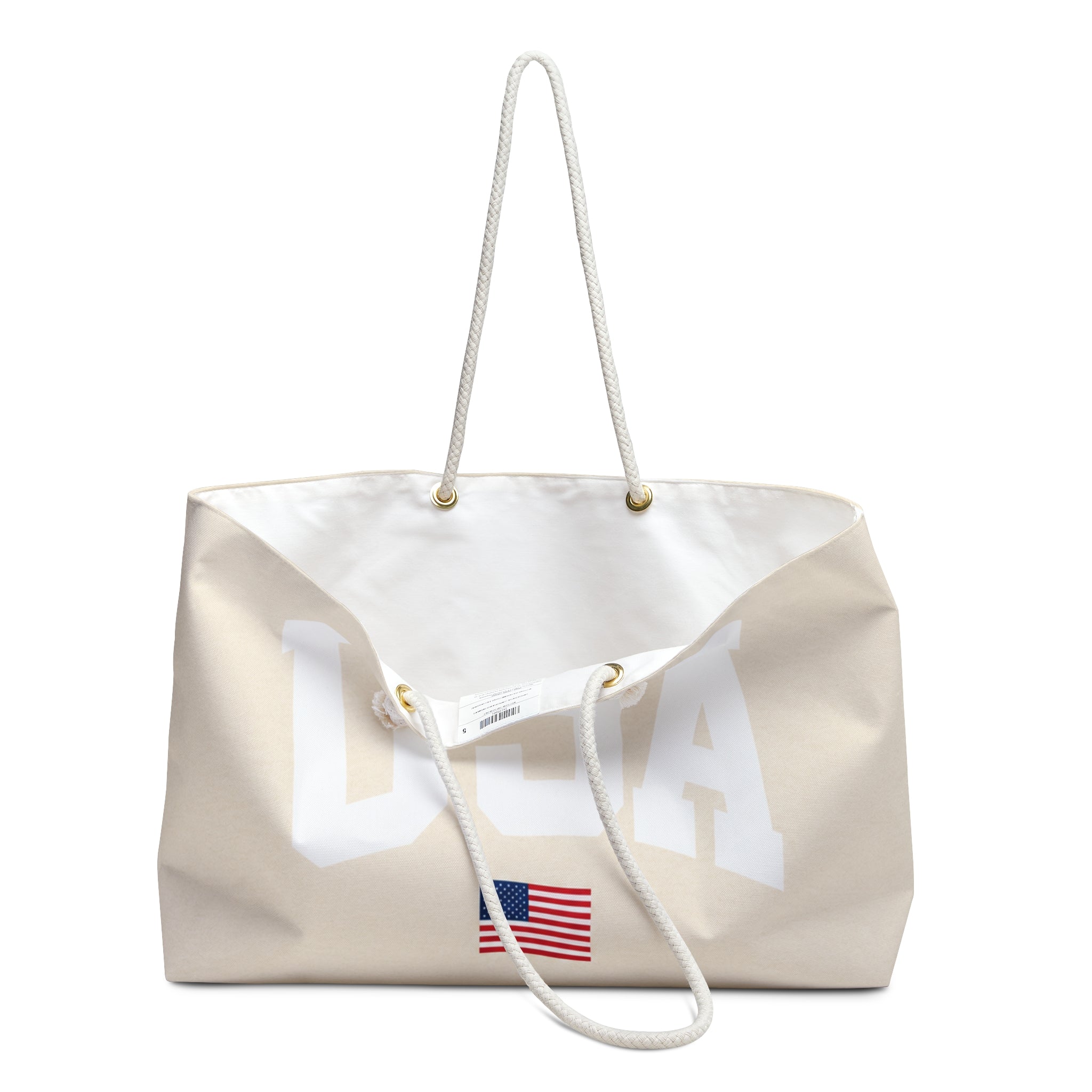 USA Varsity Tote - Sand Beige
